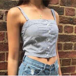 John Galt By: Brandy Melville Astrid Cropped Tank Top One Size (Small to Medium)